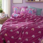 Κουβέρτα Παιδική Fleece Rainbow Mood 160x220  Nef Nef Homeware