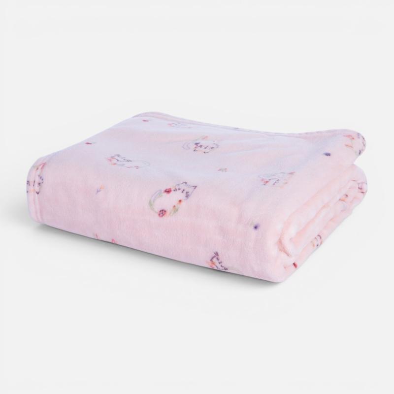 5205495652078 Κουβέρτα Fleece Βρεφική Αγκαλιάς Cats are perfect 75x110 Nef Nef Homeware - Image 1