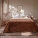 Beauty Home Κουβέρτα υπέρδιπλη διπλής όψεως Art 11601 Jacquard fleece 700gsm Fiesta Plus 220x240 Καφέ