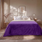 Beauty Home Κουβέρτα υπέρδιπλη διπλής όψεως Art 11601 Jacquard fleece 700gsm Fiesta Plus 220x240 Εκρού