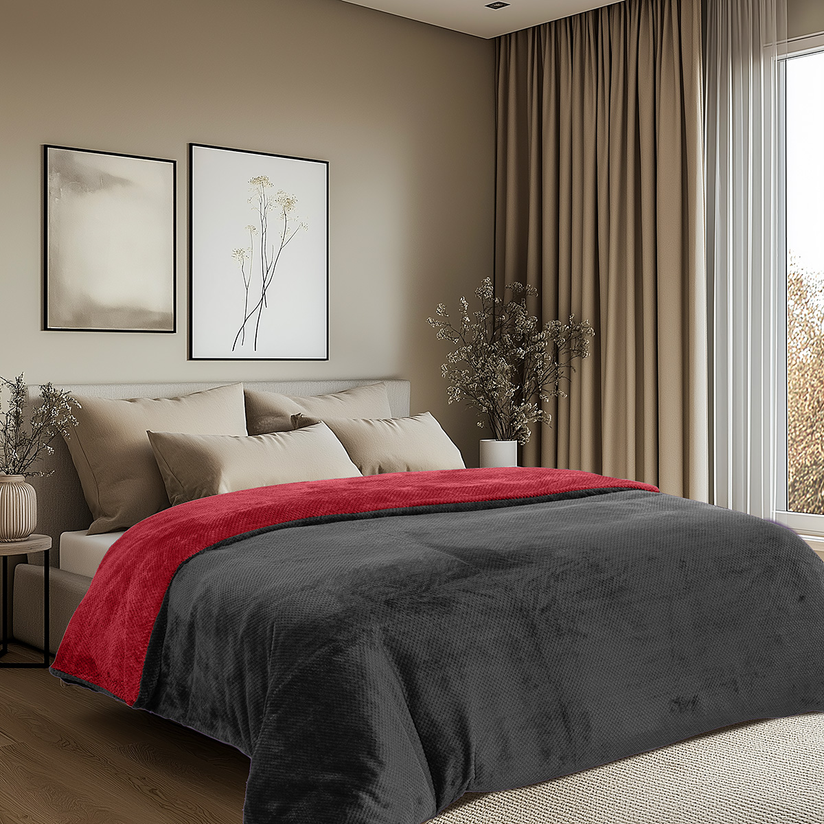 Beauty Home Παπλωματοθήκη υπέρδιπλη διπλής όψεως Art 11602 Jacquard fleece 700gsm Fiesta Plus 220x240 Μαύρο Beauty Home Παπλωματοθήκη υπέρδιπλη διπλής όψεως Art 11602 Jacquard fleece 700gsm Fiesta Plus 220x240 Μαύρο