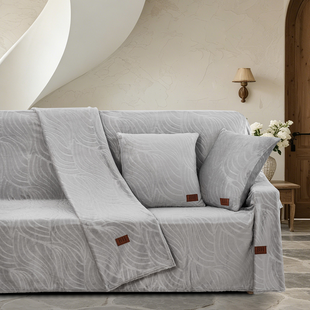 Beauty Home Μαξιλαροθήκη διακοσμητική Sienna Art 8671 50x50 Γκρι Beauty Home Μαξιλαροθήκη διακοσμητική Sienna Art 8671 50x50 Γκρι