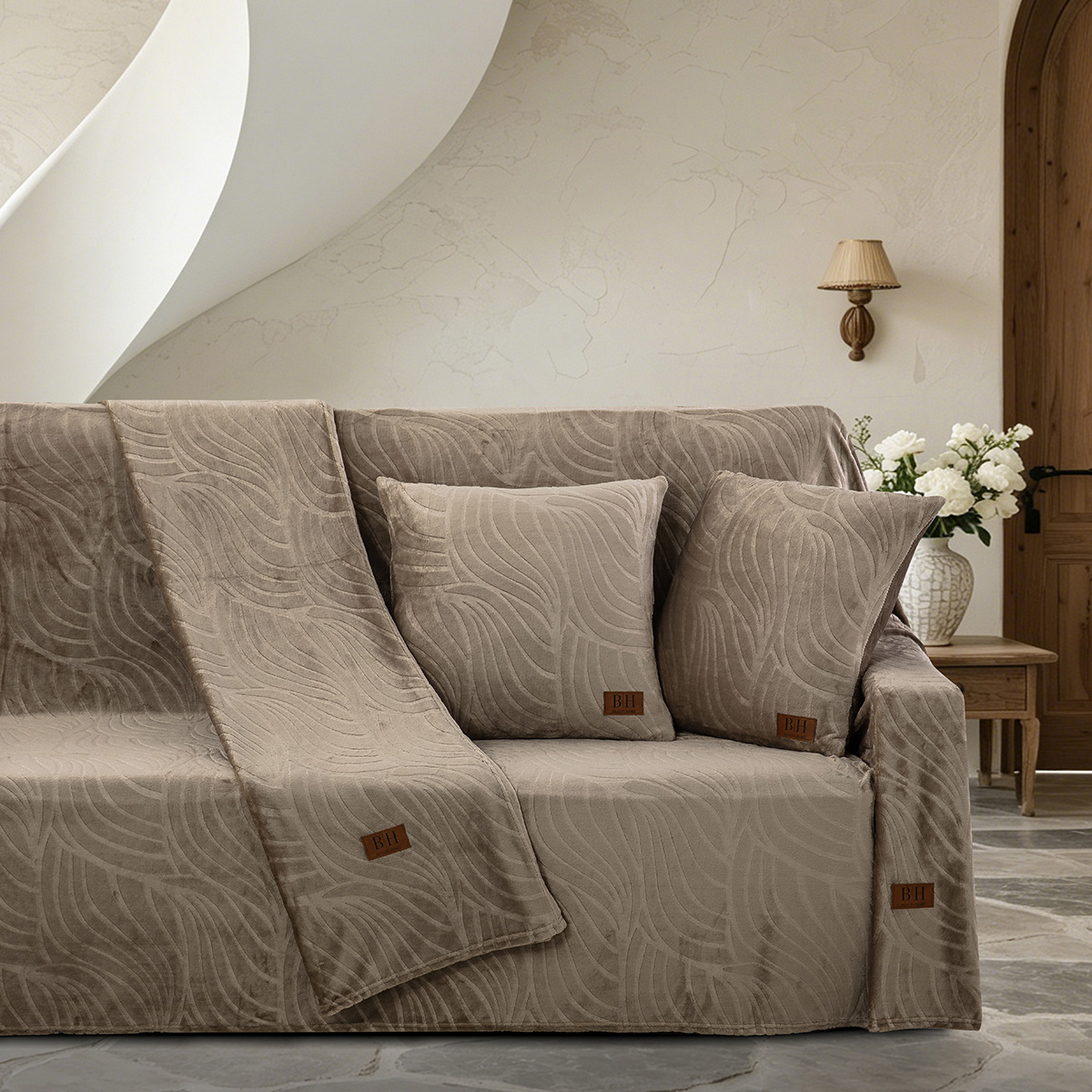 Beauty Home Μαξιλαροθήκη διακοσμητική Sienna Art 8672 50x50 Μόκα Beauty Home Μαξιλαροθήκη διακοσμητική Sienna Art 8672 50x50 Μόκα