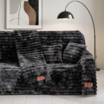 Beauty Home Ριχτάρι Τριθέσιο Fur Tie Dye Art 8681 180x300 Ανθρακί
