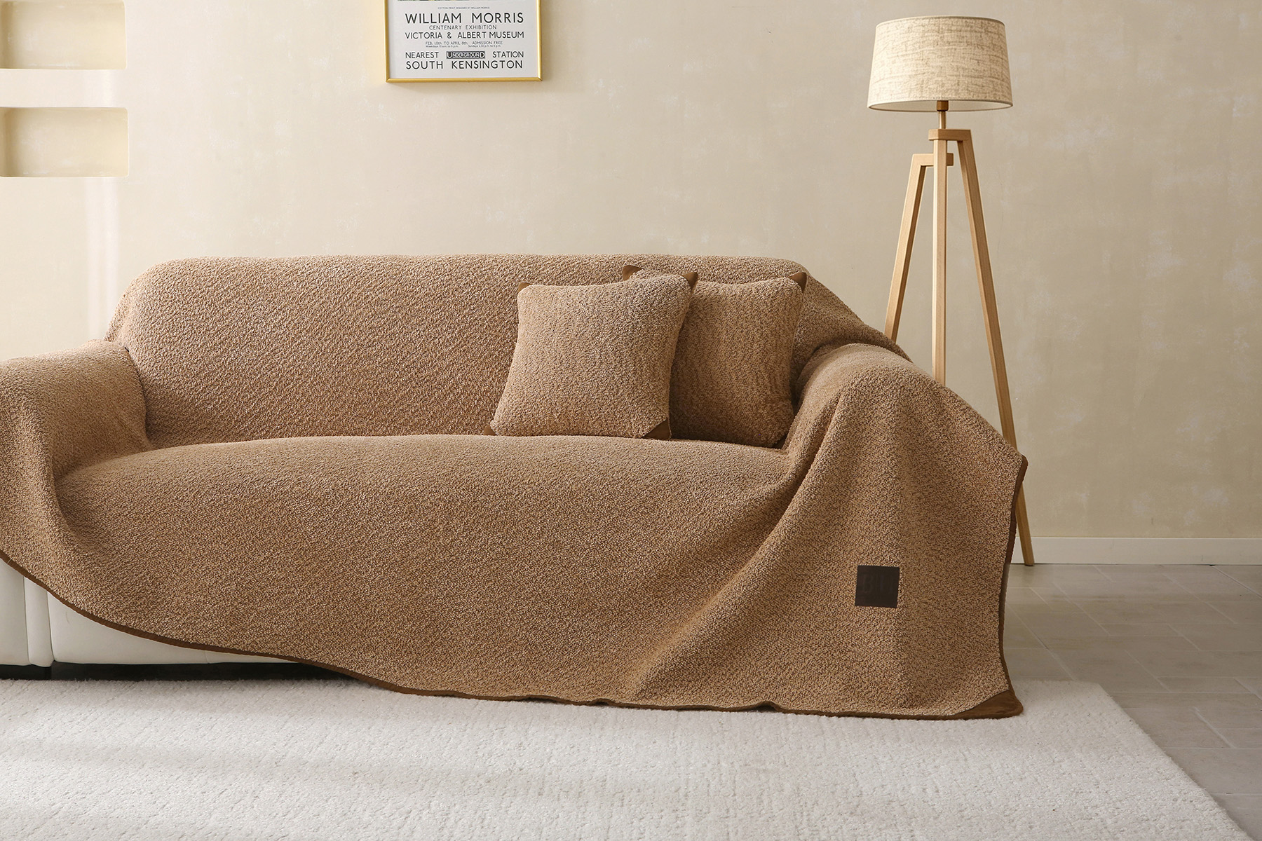 Beauty Home Ριχτάρι Τριθέσιο Lamb Plus Art 8832 175x300 Άμμου Beauty Home Ριχτάρι Τριθέσιο Lamb Plus Art 8832 175x300 Άμμου