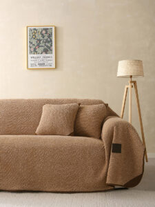 Beauty Home Ριχτάρι Τριθέσιο Lamb Plus Art 8832 175x300 Άμμου - Image 2