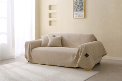 Beauty Home Ριχτάρι Μονοθέσιο Lamb Plus Art 8833 175x180 Μπεζ - Image 3